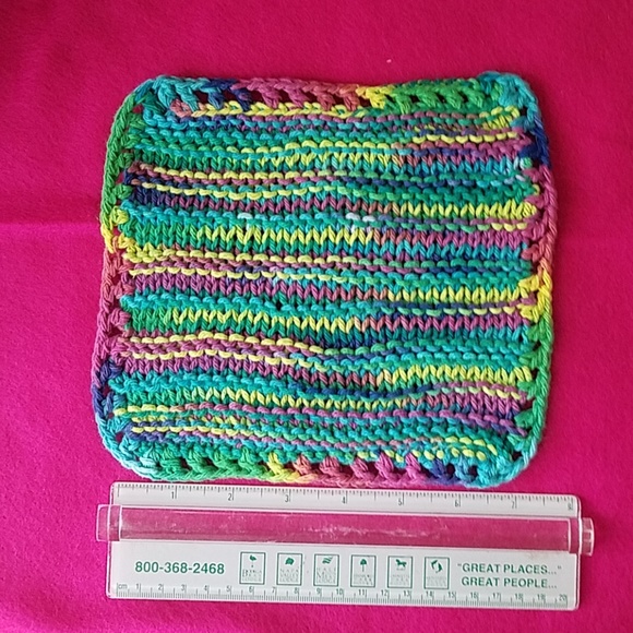 100 percent cotton handmade washcloths each at 10. - Picture 3 of 8